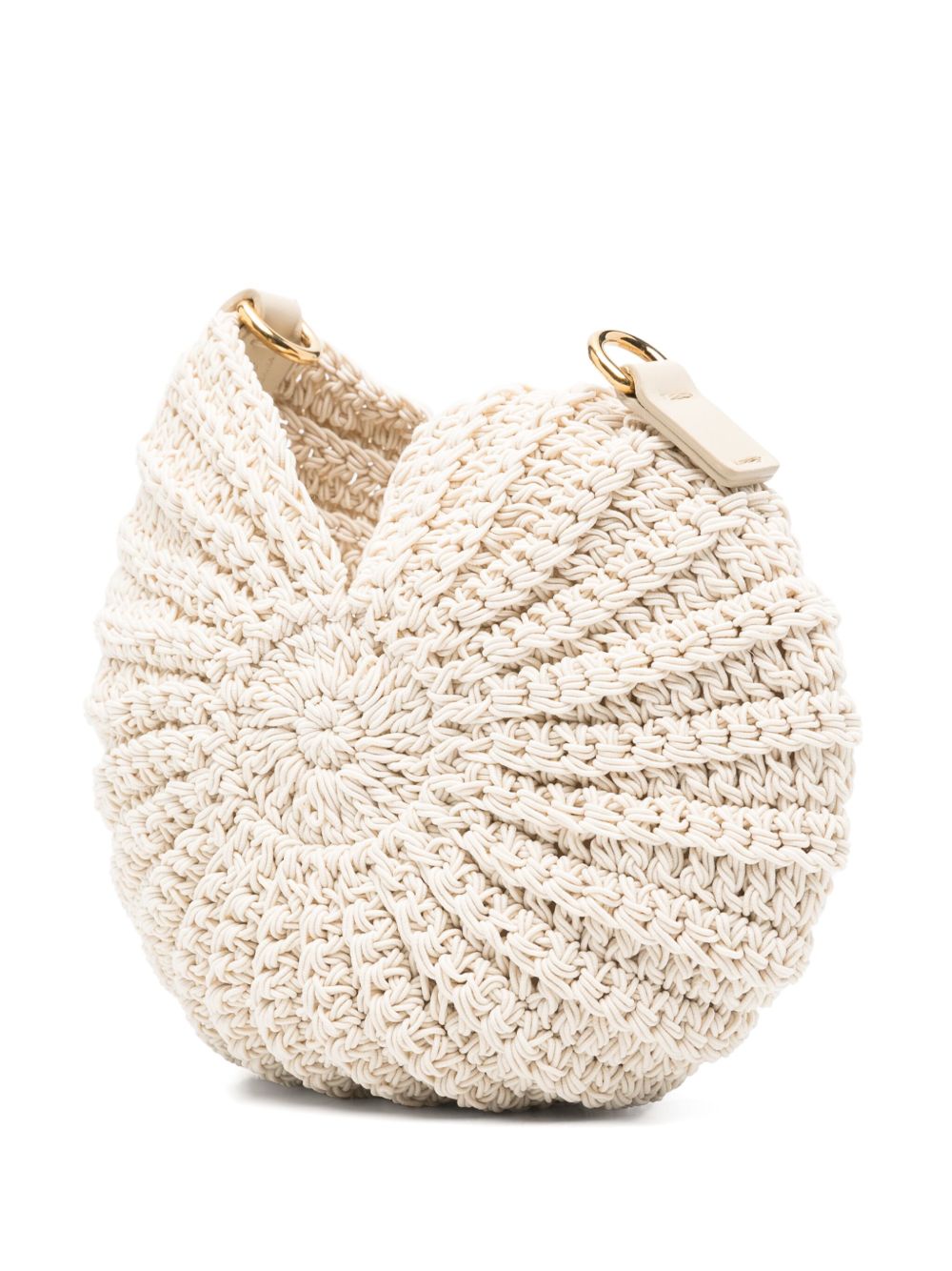 Chloè Crochet Sea Treasures Crossbody Bag In Ivory