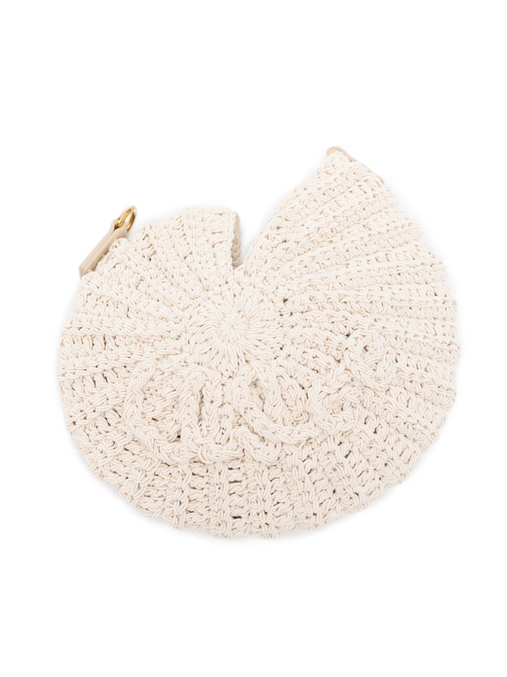 Chloè Crochet Sea Treasures Crossbody Bag In Ivory