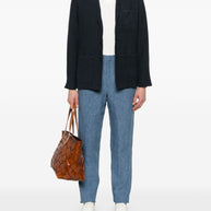 Boglioli Single Breasted Linen Jacket In Blue