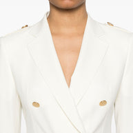 Tagliatore J-Darlene Double Breasted Jacket In White