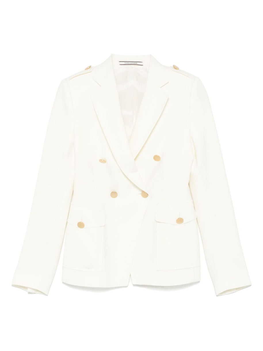 Tagliatore J-Darlene Double Breasted Jacket In White