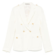 Tagliatore J-Darlene Double Breasted Jacket In White