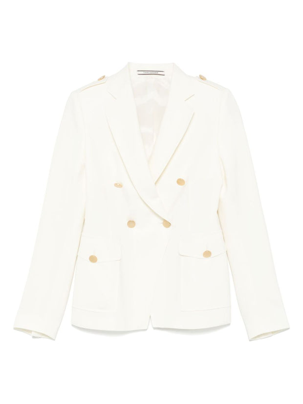 Tagliatore J-Darlene Double Breasted Jacket In White