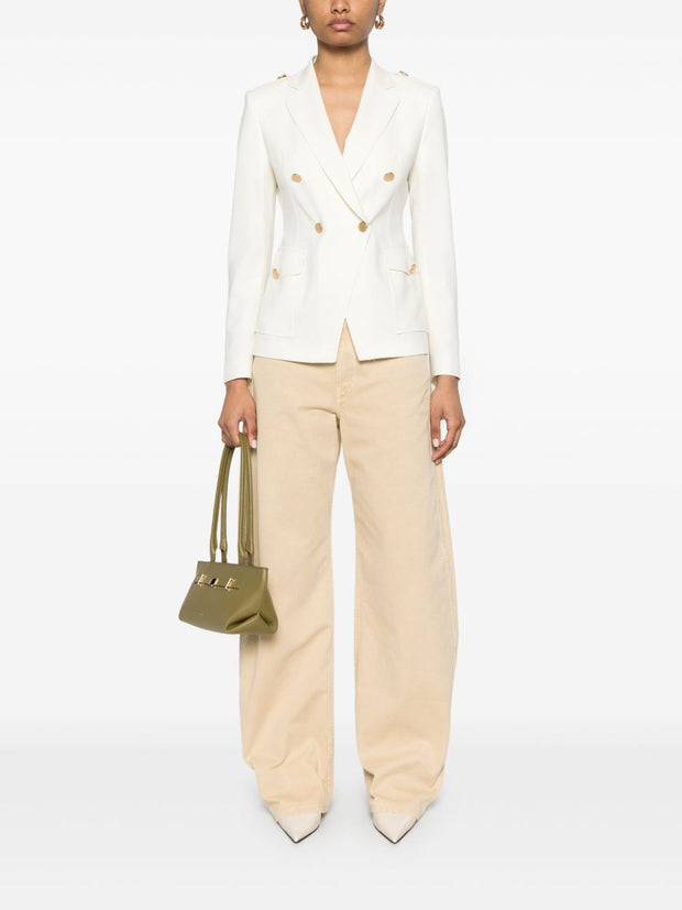 Tagliatore J-Darlene Double Breasted Jacket In White