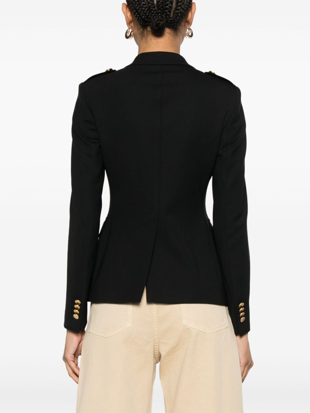 Tagliatore J-Darlene Wool Double Breasted Jacket In Black