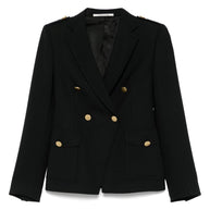 Tagliatore J-Darlene Wool Double Breasted Jacket In Black