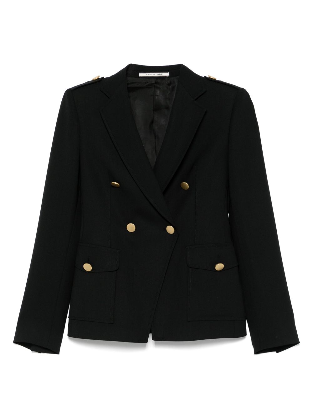 Tagliatore J-Darlene Wool Double Breasted Jacket In Black