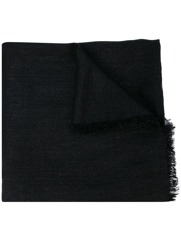 Brunello Cucinelli Silk And Cashmere Sparkling Scarf - Black