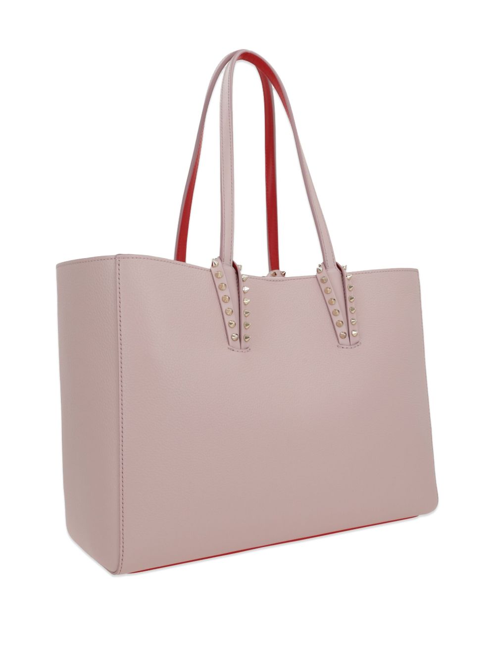 Christian Louboutin Cabata Small Leather Tote In Pink