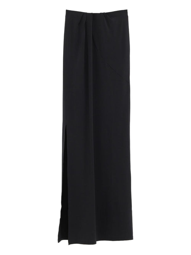 JACQUEMUS Peplo Maxi Skirt In Black
