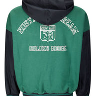Golden Goose Full Zip Hooded Sweatshirt In Green