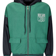 Golden Goose Full Zip Hooded Sweatshirt In Green