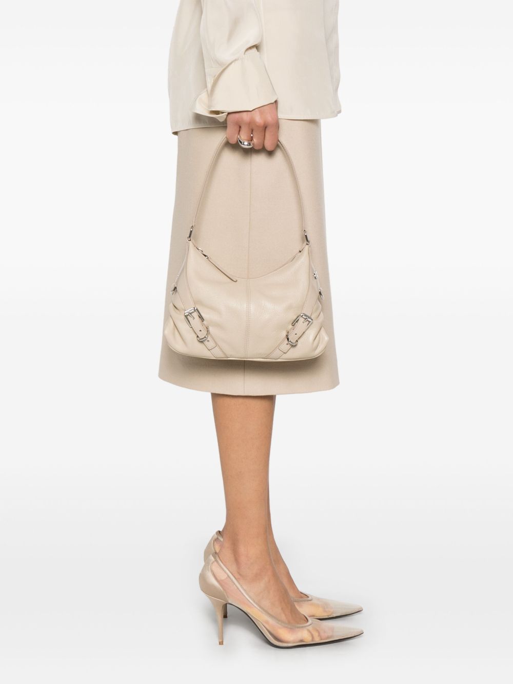 Givenchy Voyou Shoulder Bag In Beige