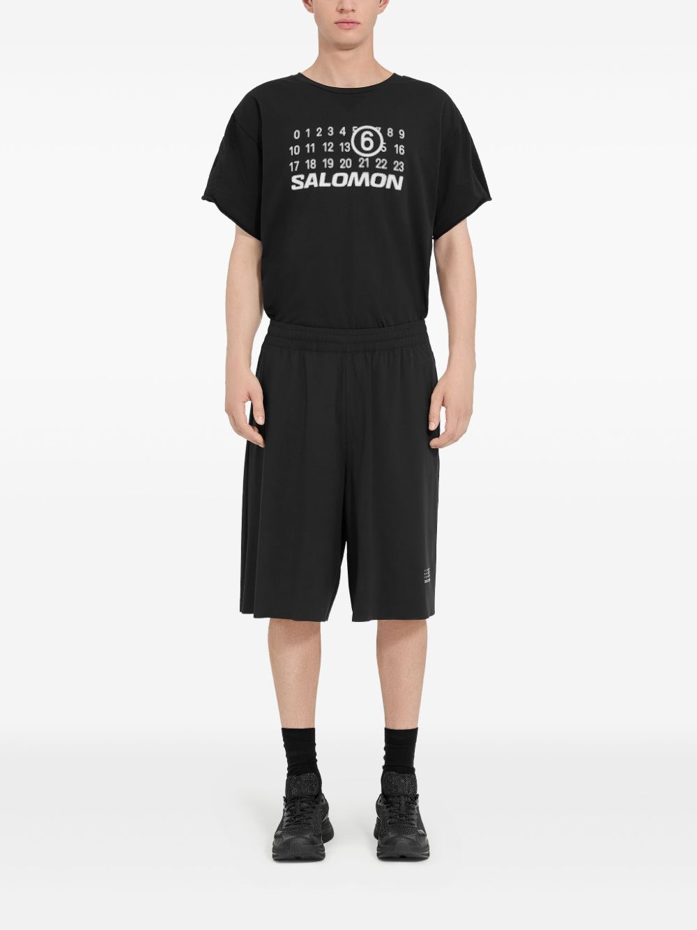 MM6 X SALOMON Nylon Shorts In Black
