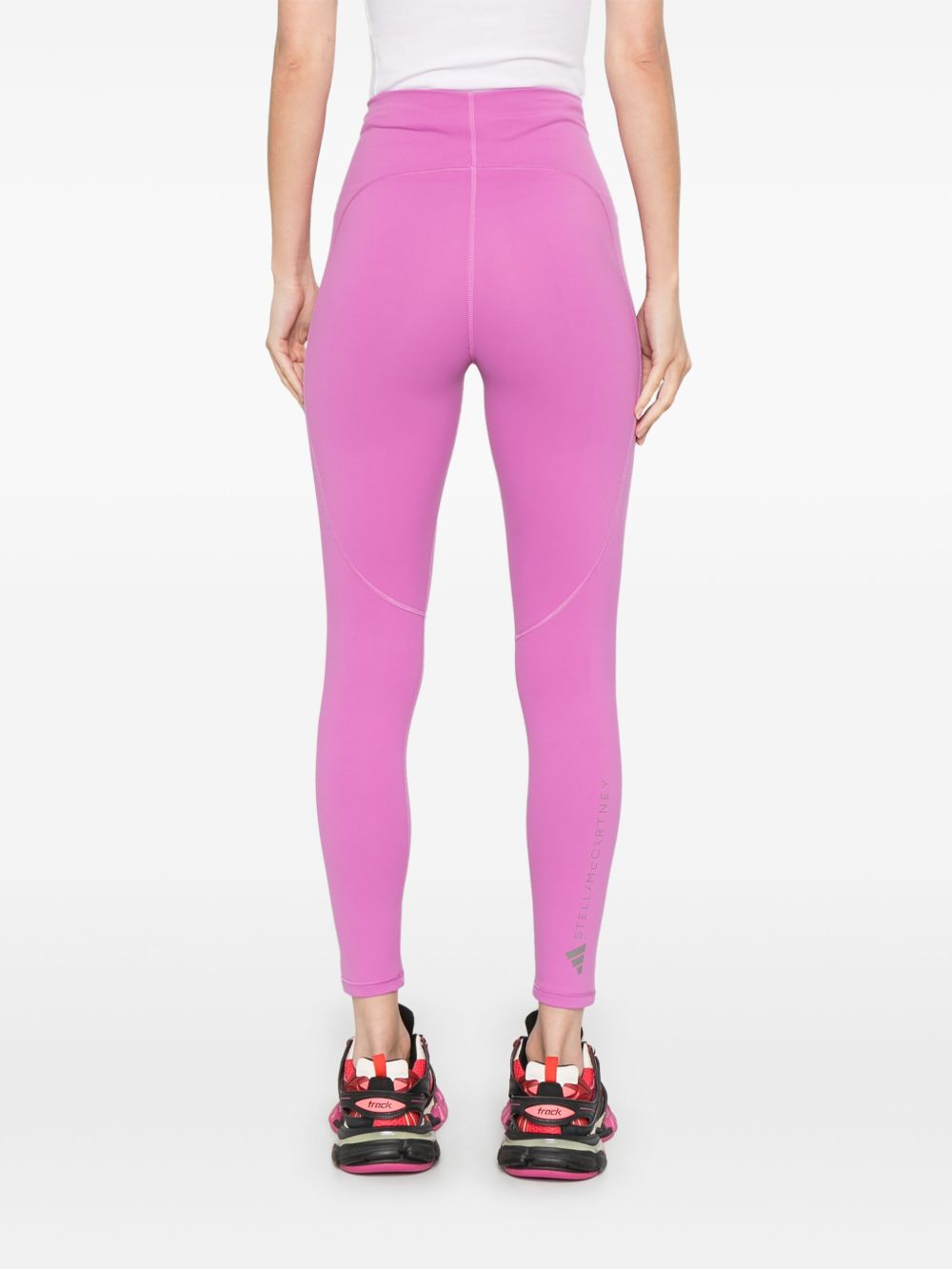 Adidas By Stella McCartney Logo Leggings In Purple