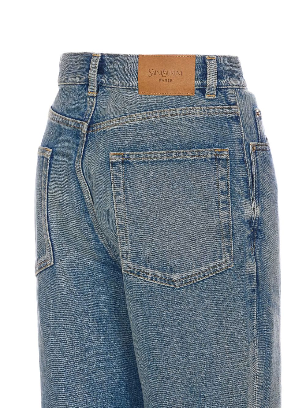 Saint Laurent 70's Jeans In Clear Blue