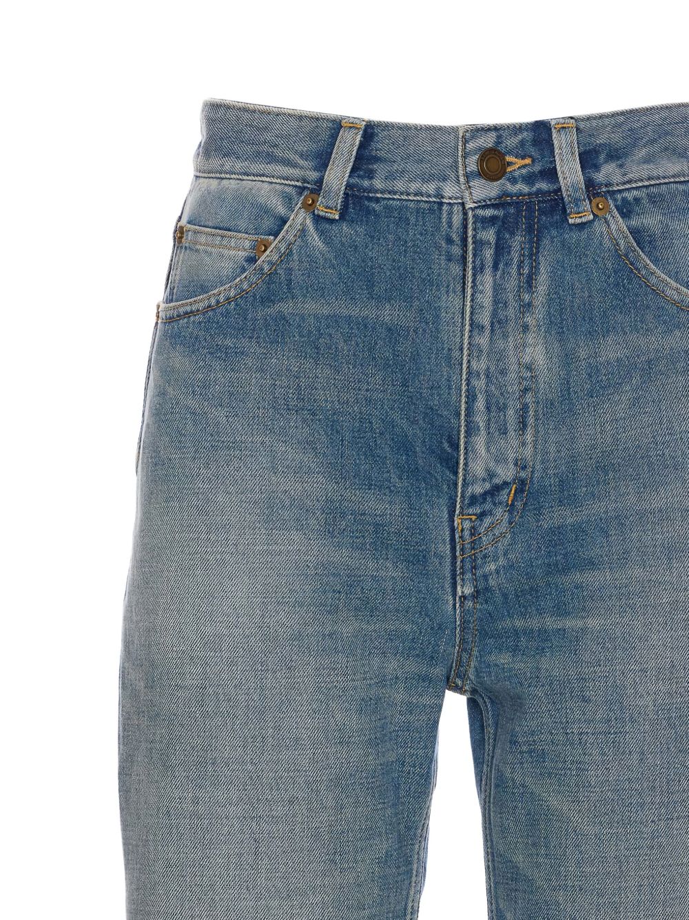 Saint Laurent 70's Jeans In Clear Blue