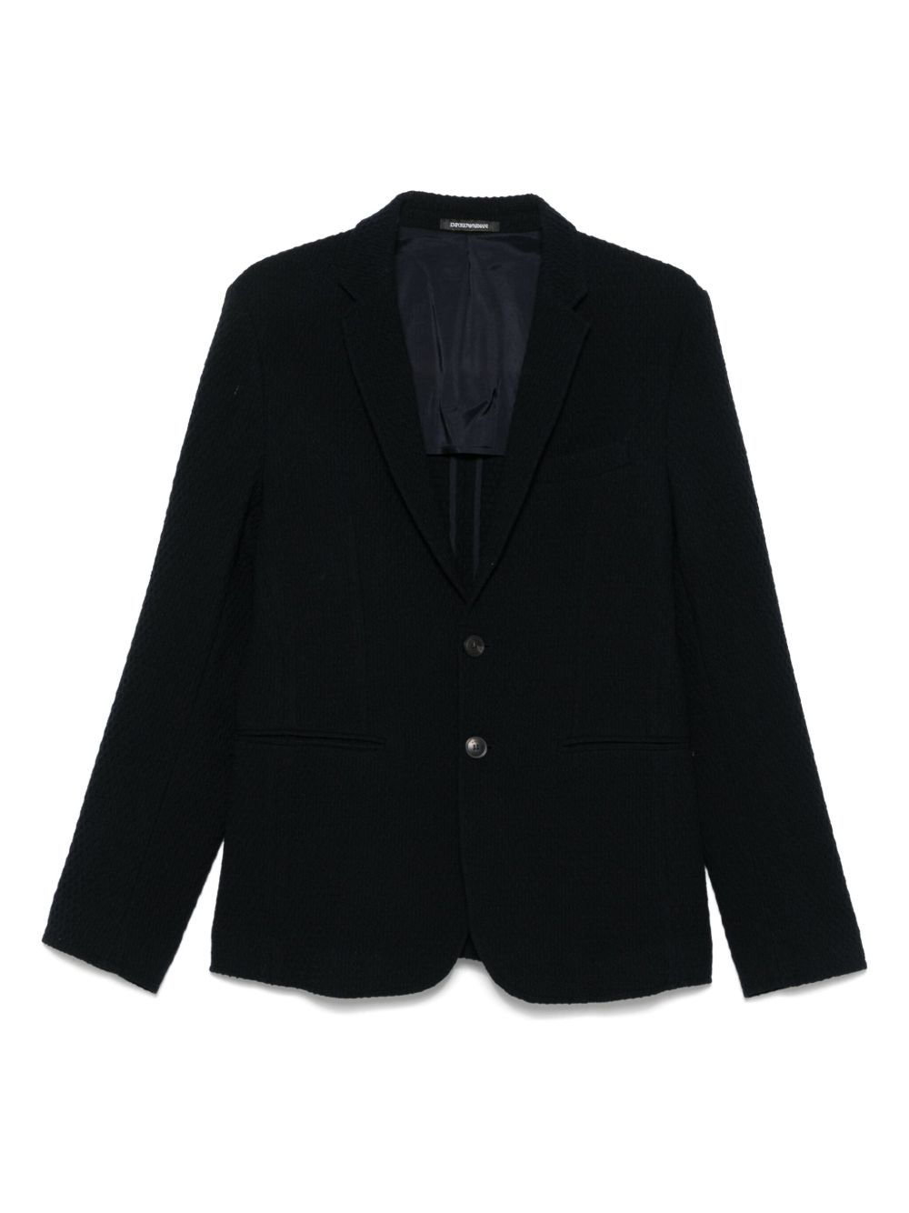EMPORIO ARMANI CAPSULE Wool Single Breasted Jacket In Blue