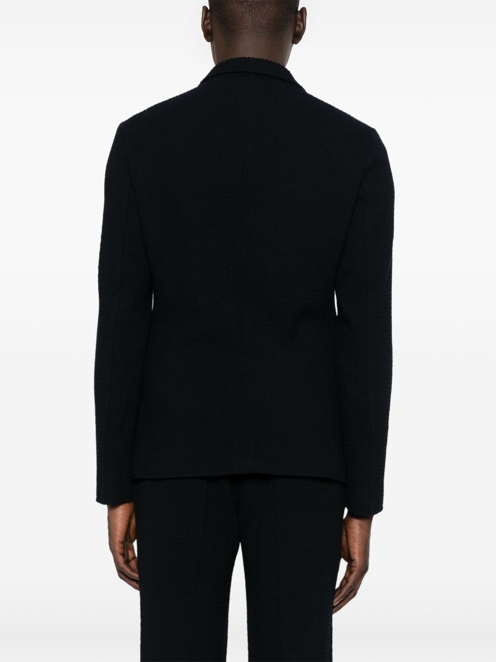 EMPORIO ARMANI CAPSULE Wool Single Breasted Jacket In Blue