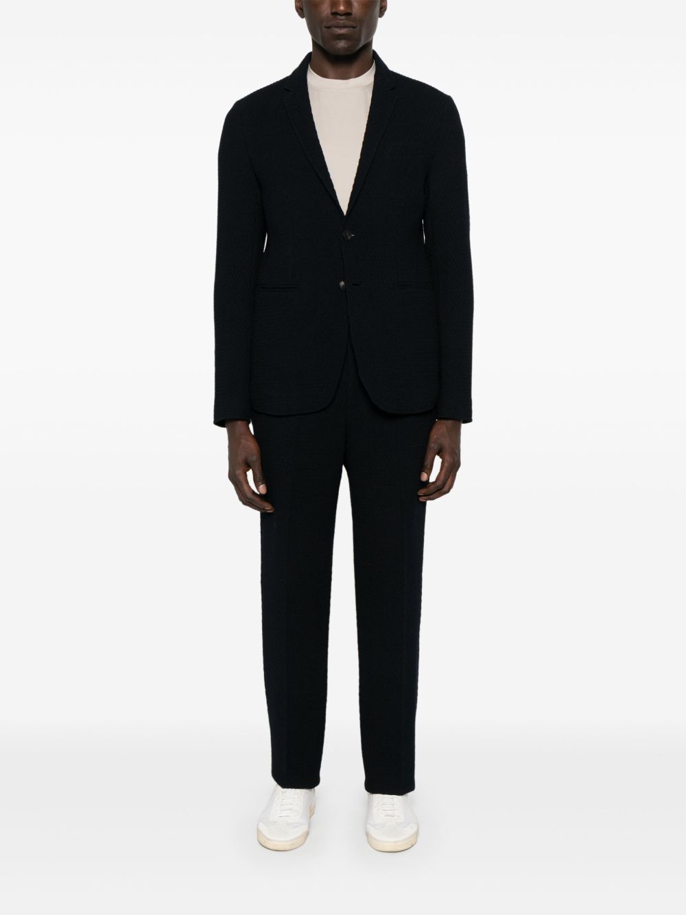 EMPORIO ARMANI CAPSULE Wool Trousers In Blue