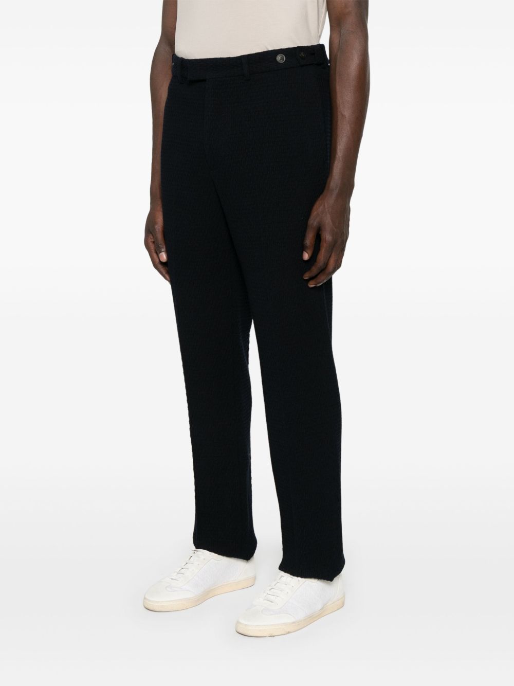 EMPORIO ARMANI CAPSULE Wool Trousers In Blue