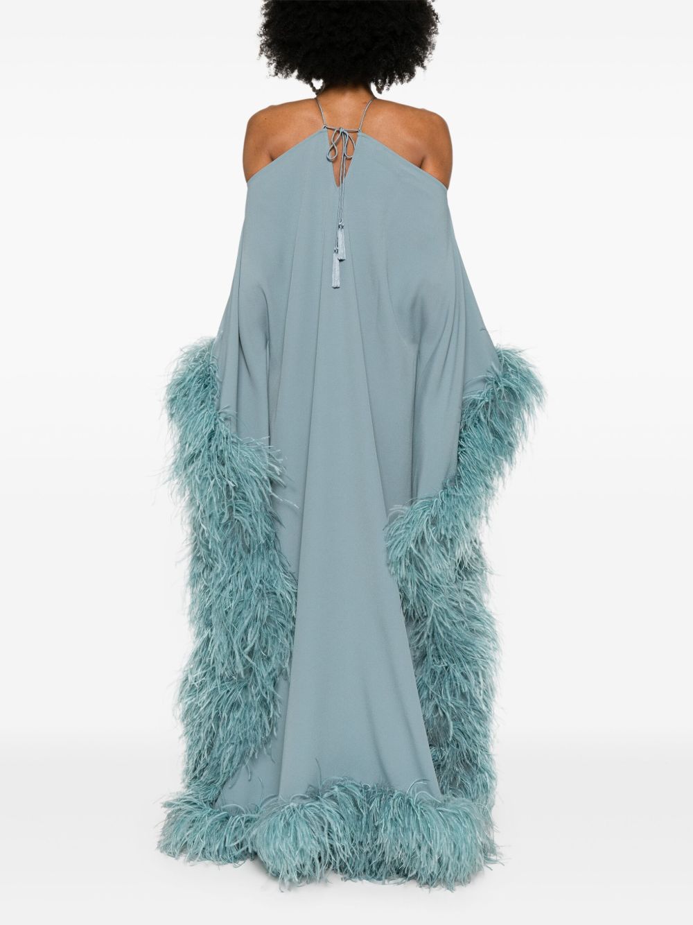 TALLER MARMO PRE Sza Extravaganza Kaftan Dress In Clear Blue