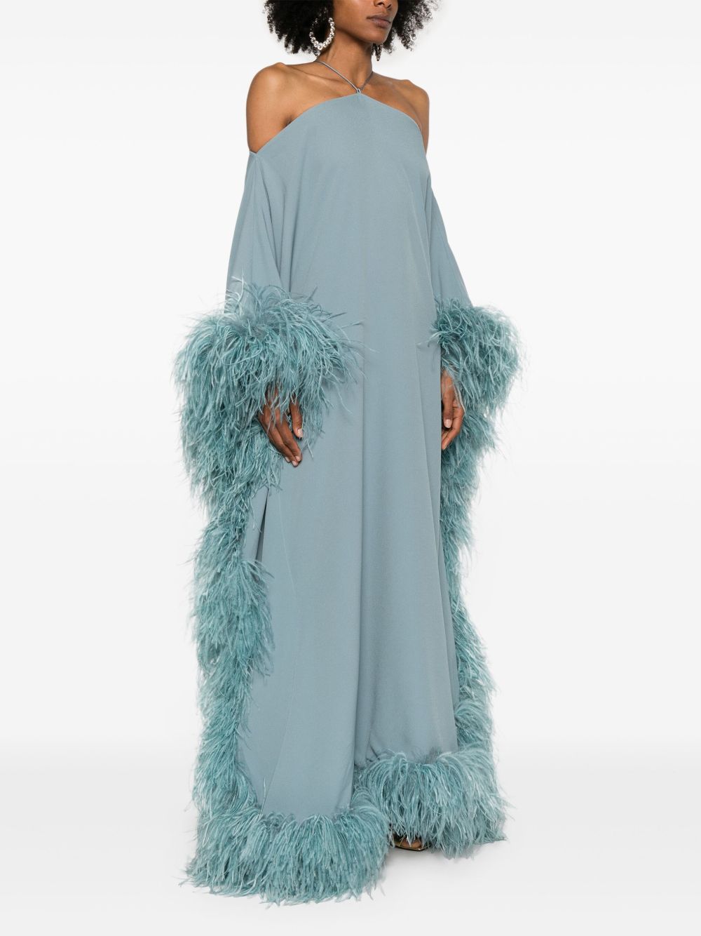 TALLER MARMO PRE Sza Extravaganza Kaftan Dress In Clear Blue