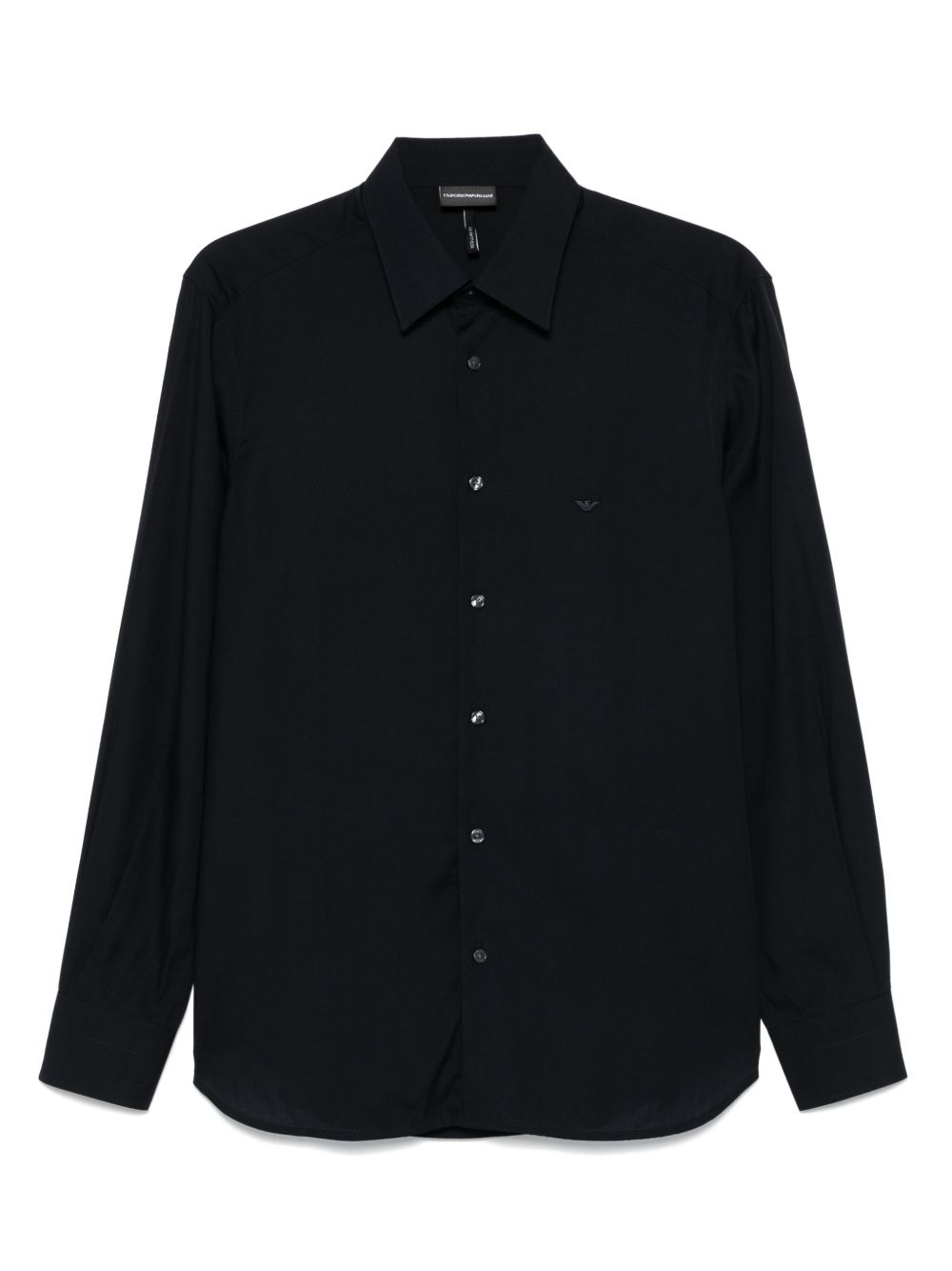 Emporio Armani Cotton Shirt In Blue