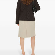 Burberry Quilted Jacket In Brown