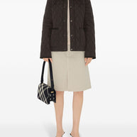 Burberry Quilted Jacket In Brown
