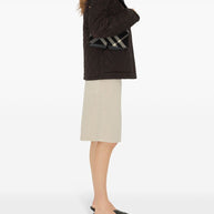 Burberry Quilted Jacket In Brown