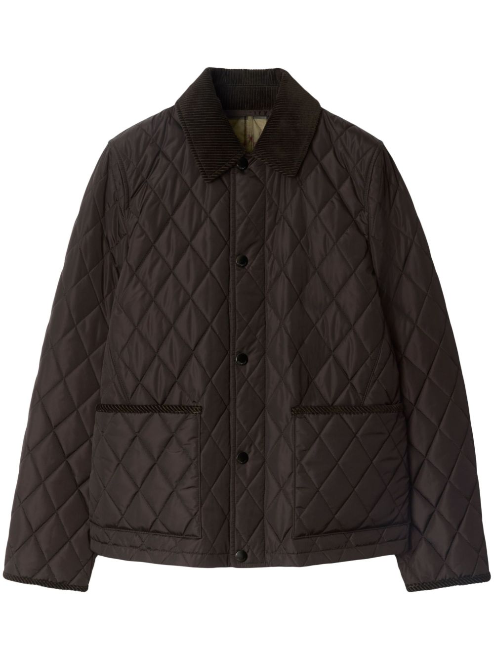 Burberry Quilted Jacket In Brown