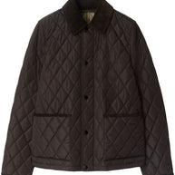 Burberry Quilted Jacket In Brown