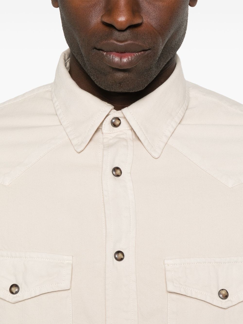 Jacob Cohen Cotton Shirt In Beige