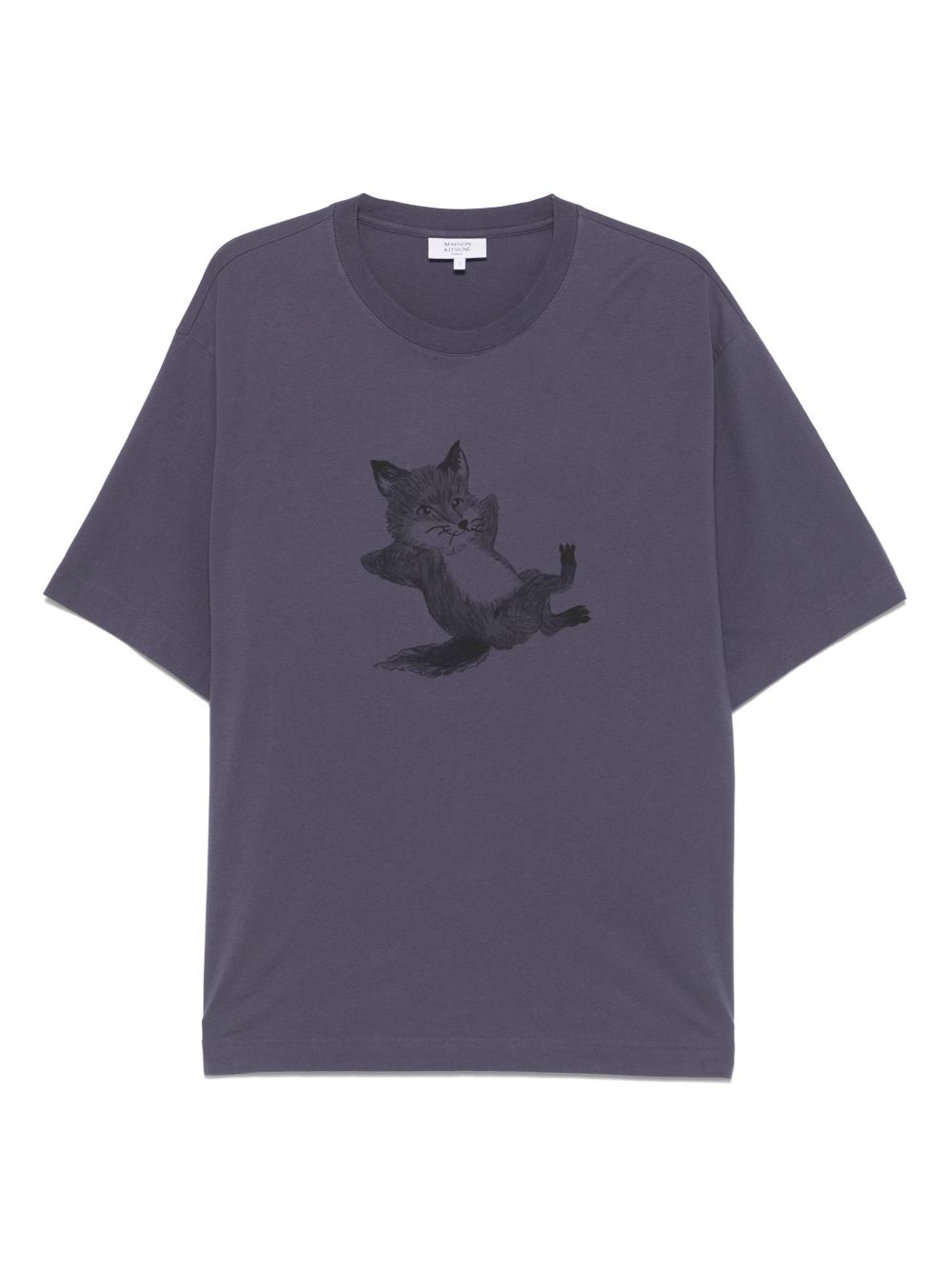 MAISON KITSUNE' Chillax Print T-shirt In Purple