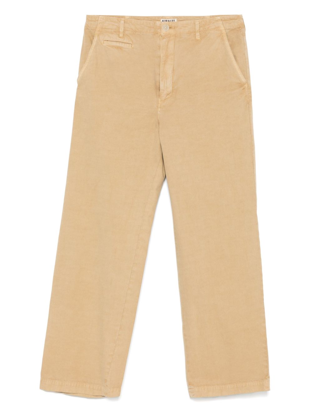 AURALEE Cotton Trousers In Beige