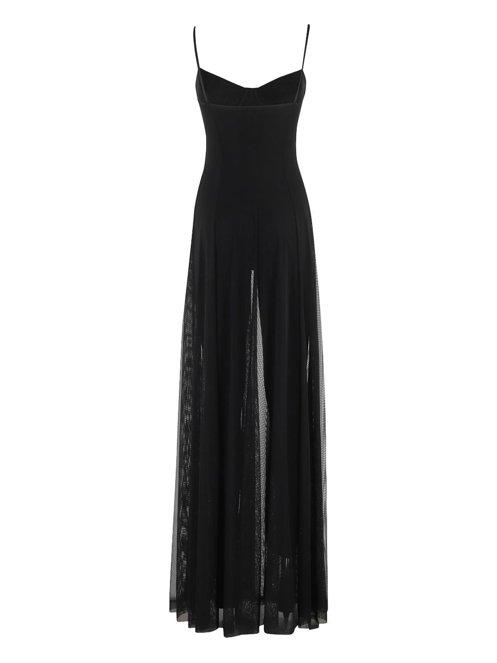 Norma Kamali Long Dress With Jumpsuit in Black