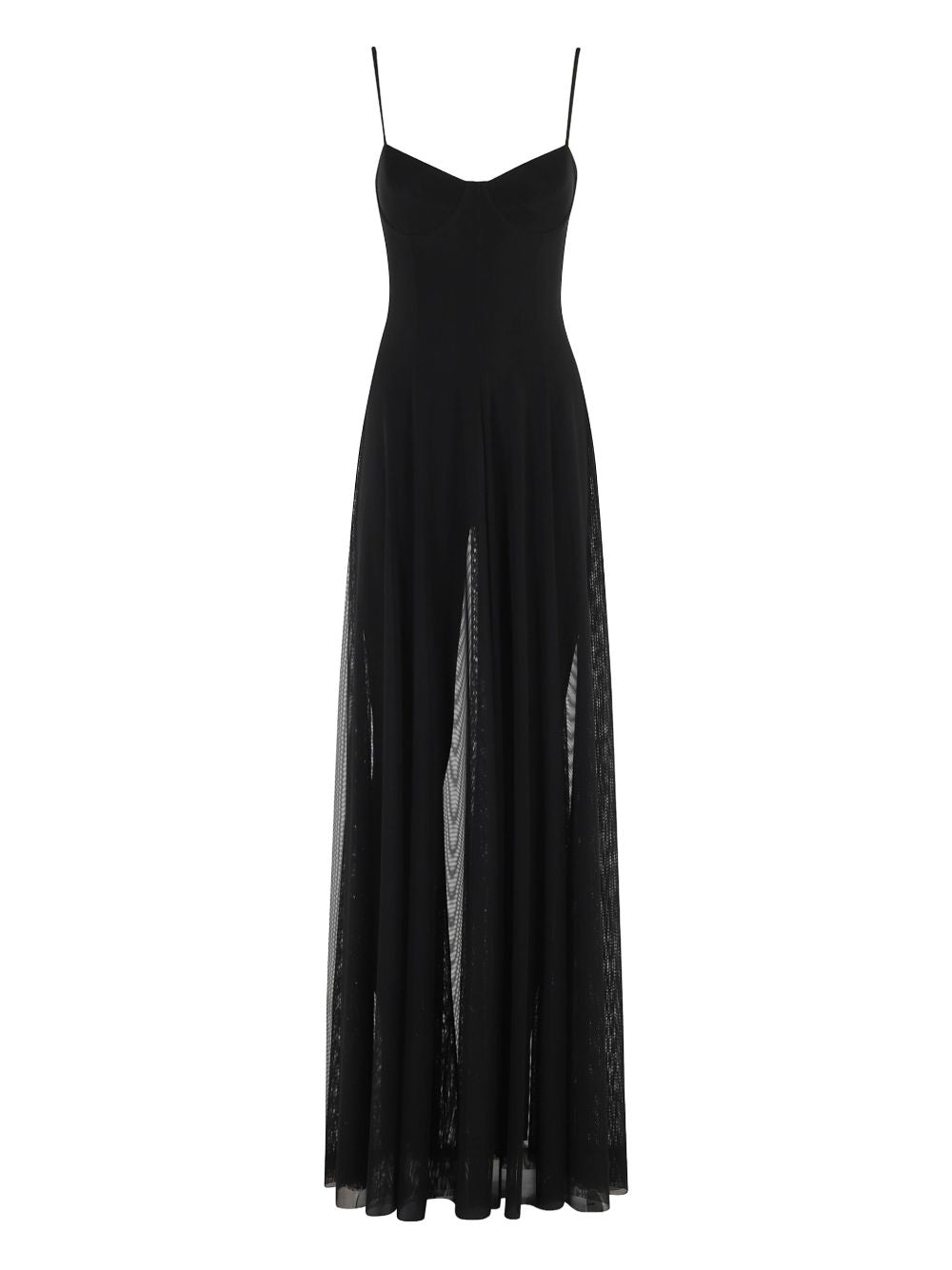 Norma Kamali Long Dress With Jumpsuit in Black
