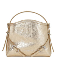 Givenchy Voyou Nano Leather Shoulder Bag - Golden