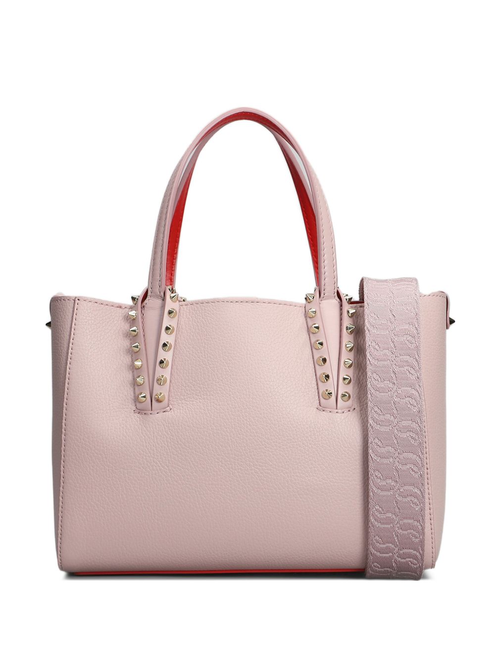 Christian Louboutin Cabata Mini Leather Tote Bag In Pink