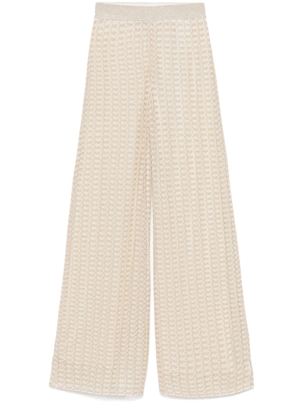 Missoni Wide Leg Trousers In Beige