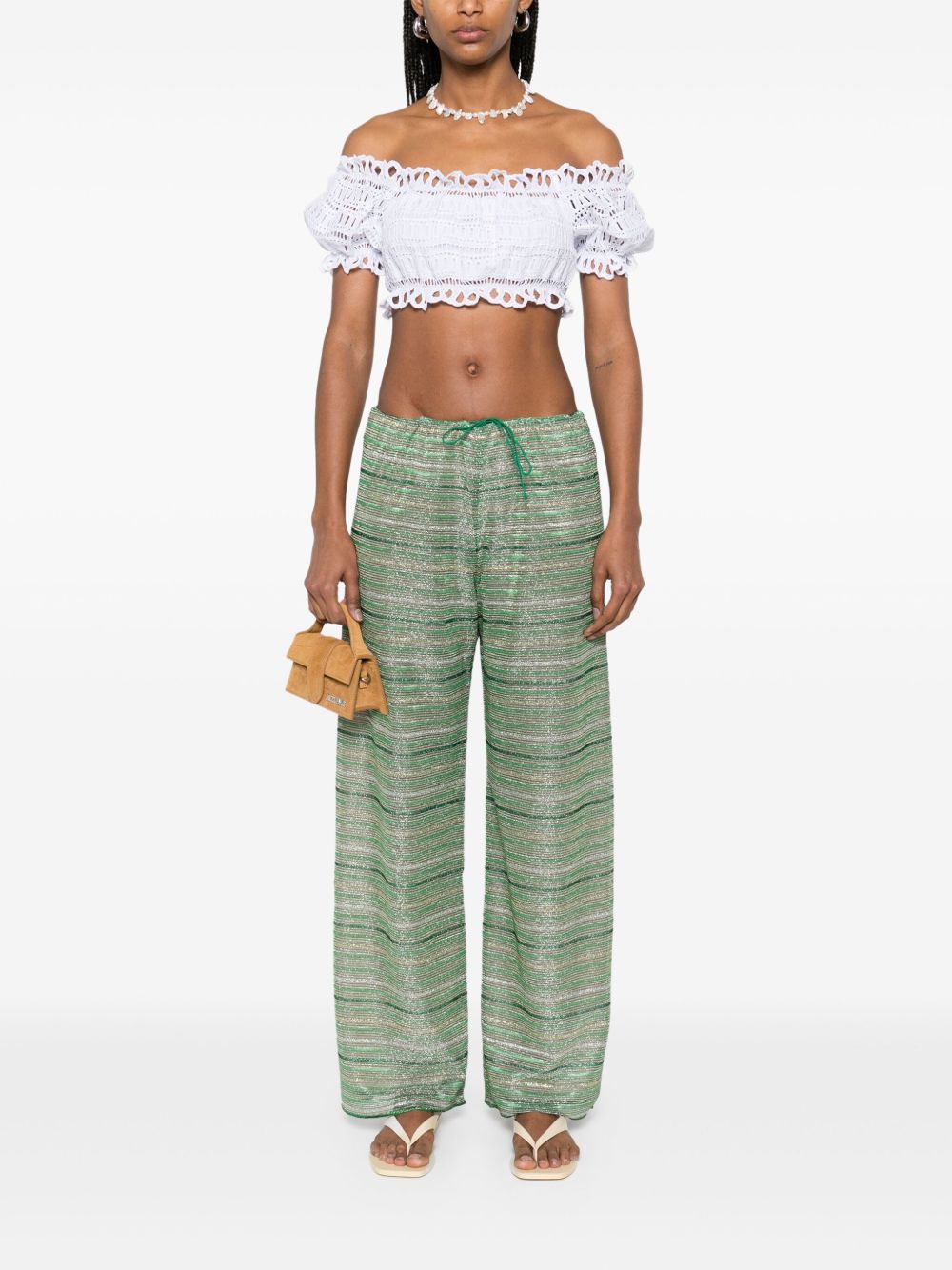 Ermanno Scervino Off-shoulder Lace-detail Top