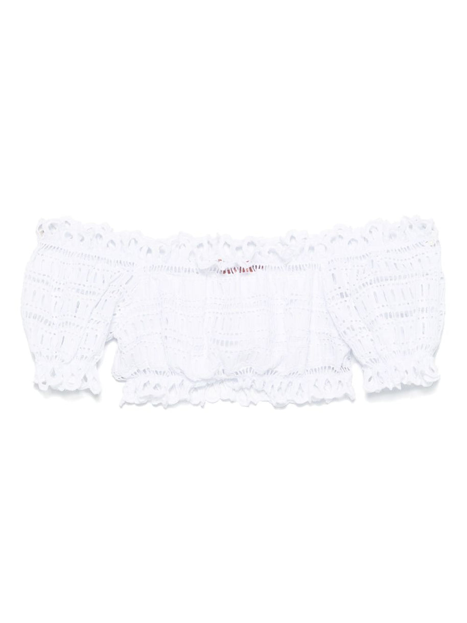 Ermanno Scervino Off-shoulder Lace-detail Top