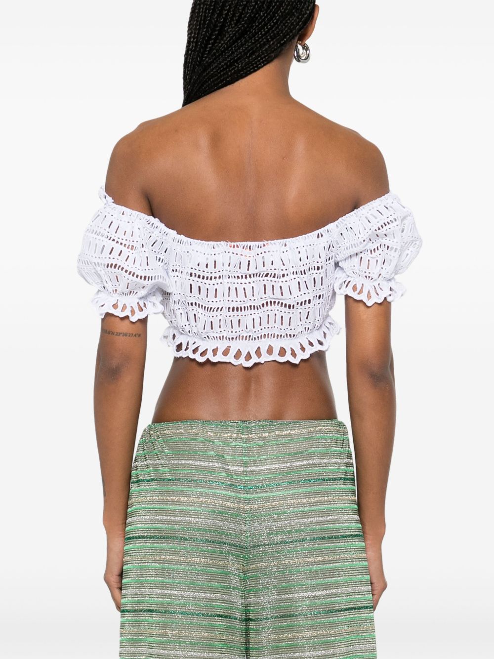 Ermanno Scervino Off-shoulder Lace-detail Top