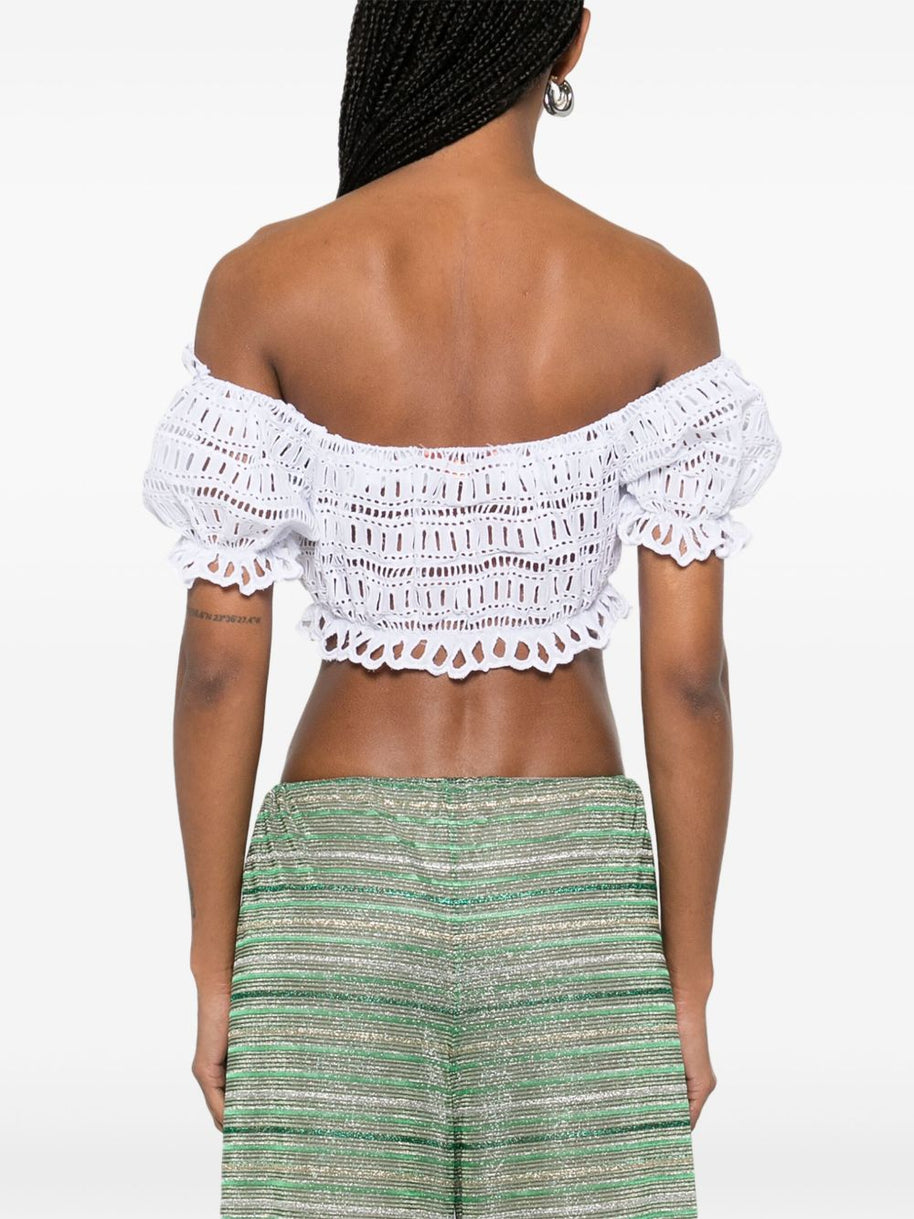 Ermanno Scervino Off-shoulder Lace-detail Top