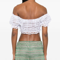 Ermanno Scervino Off-shoulder Lace-detail Top