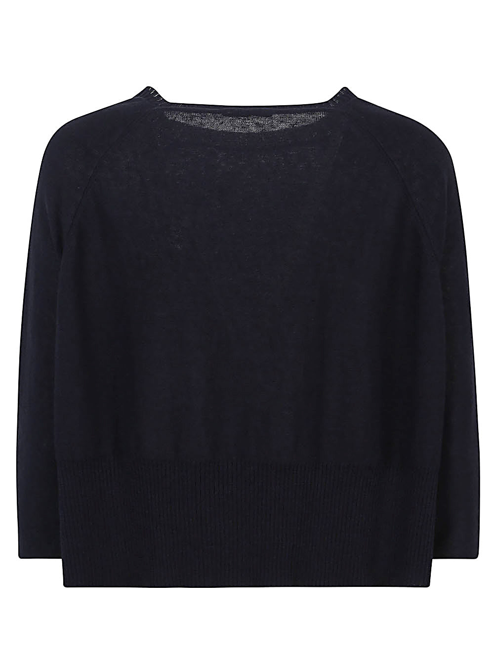Base Linen And Cotton Blend Sweater In Blue