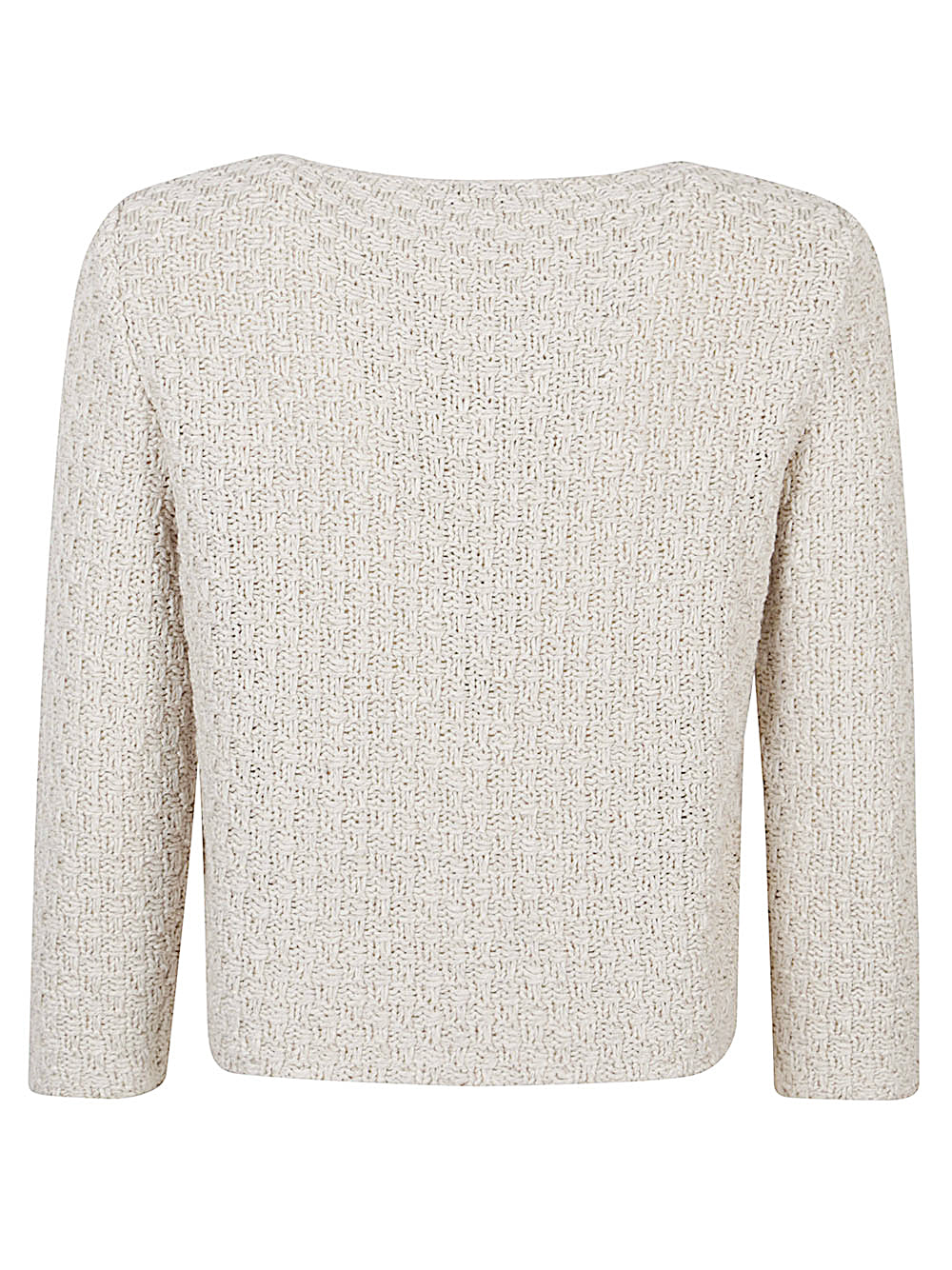 Base Cotton Blend Sweater In Cream