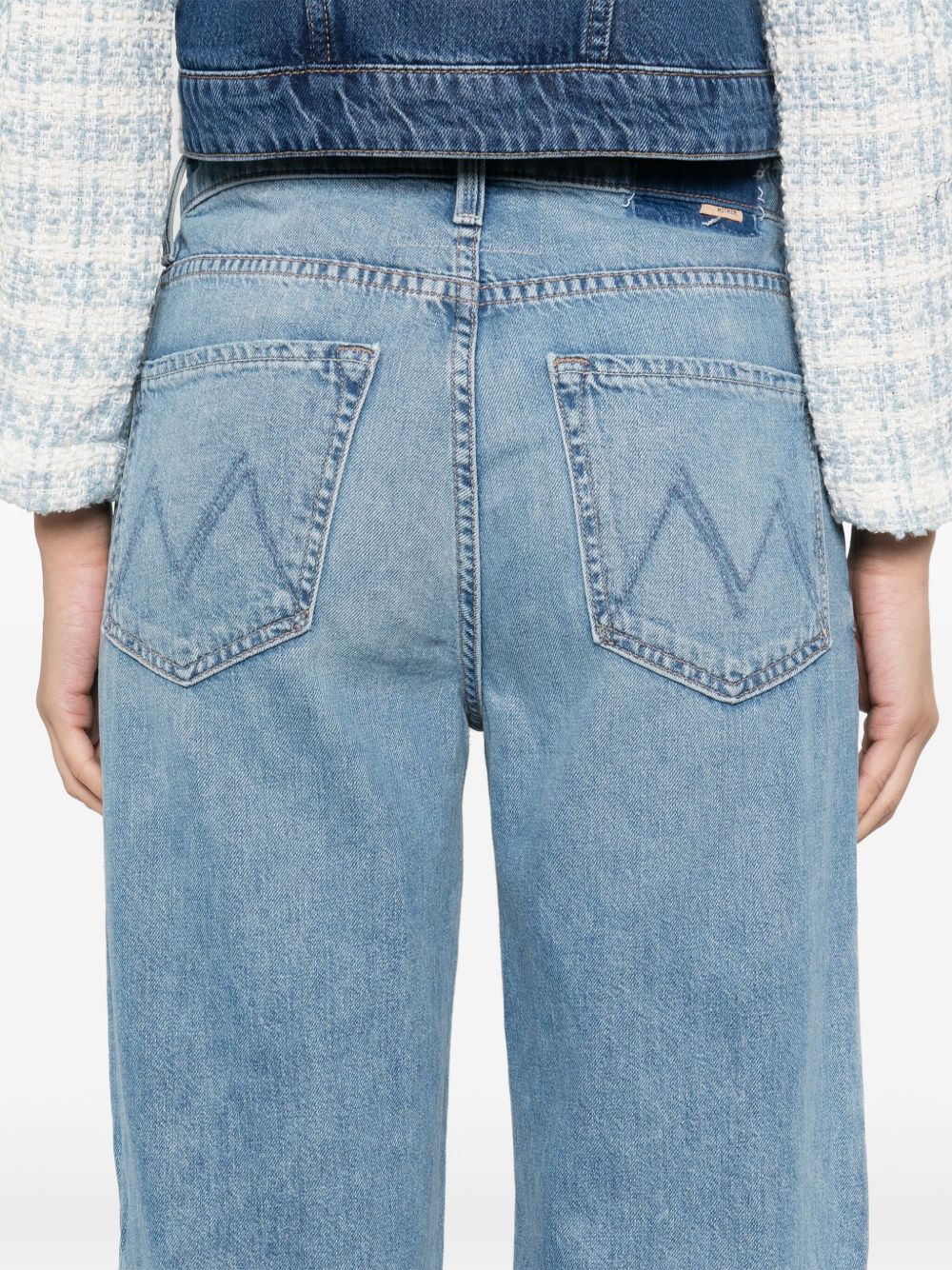 Mother The Dodger Sneak Jeans Clear Blue
