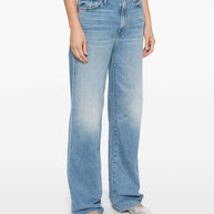 Mother The Dodger Sneak Jeans Clear Blue